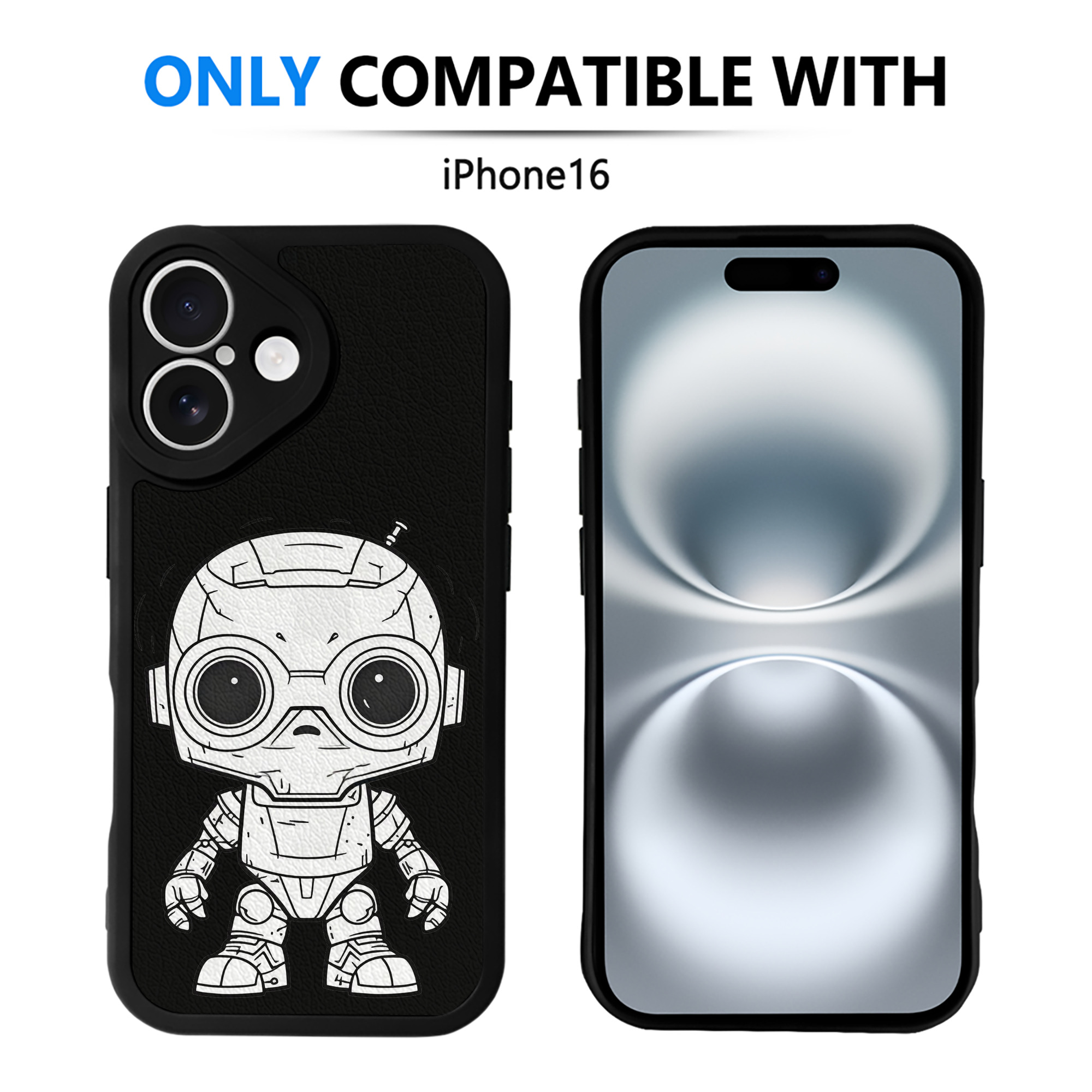 （画像用） スター・ウォーズ Star Wars 【iPhone 16シリーズ対応】シリコンスマホケース（レザー調） 材質：シリコン